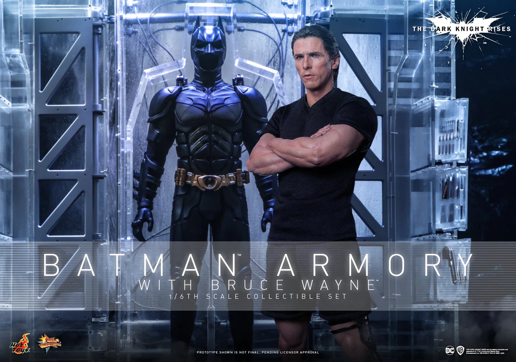 The Dark Knight Rises Batman Armory with Bruce Wayne 1/6 Scale 12" Collectible Figure Set