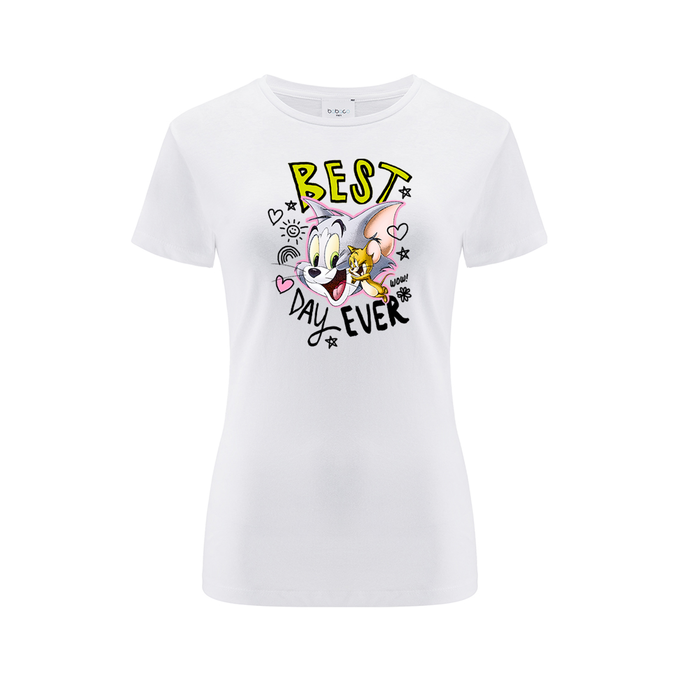Tom & Jerry White T-Shirt