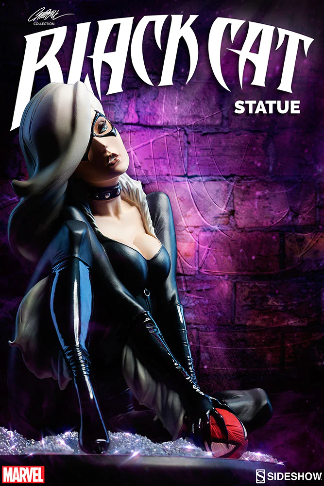 Sideshow Collectibles Marvel Polystone Statue J Scott Campbell Spider-Man Collection Black Cat