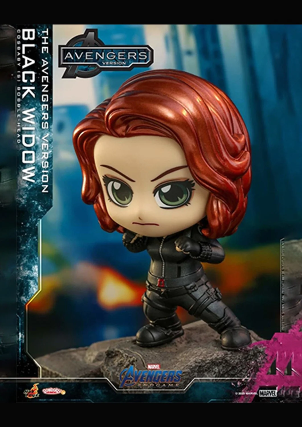 COSBABY AVENGERS ENDGAME BLACK WIDOW BOBBLE-HEAD