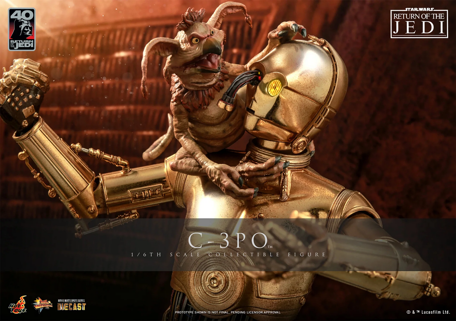 Star Wars Return of the Jedi 40th Anniversary Collection C-3PO 1/6 Scale Collectible Figure