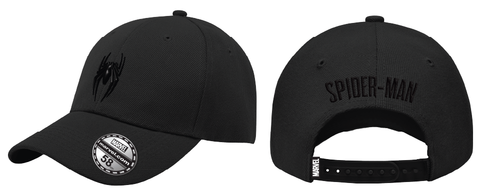 Marvel Spider-Man Badge Black Cap