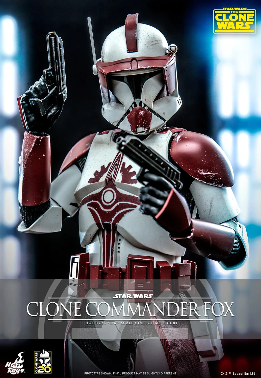 Star Wars The Clone Wars Clone Trooper Clone Commander Fox 1/6 Scale 12