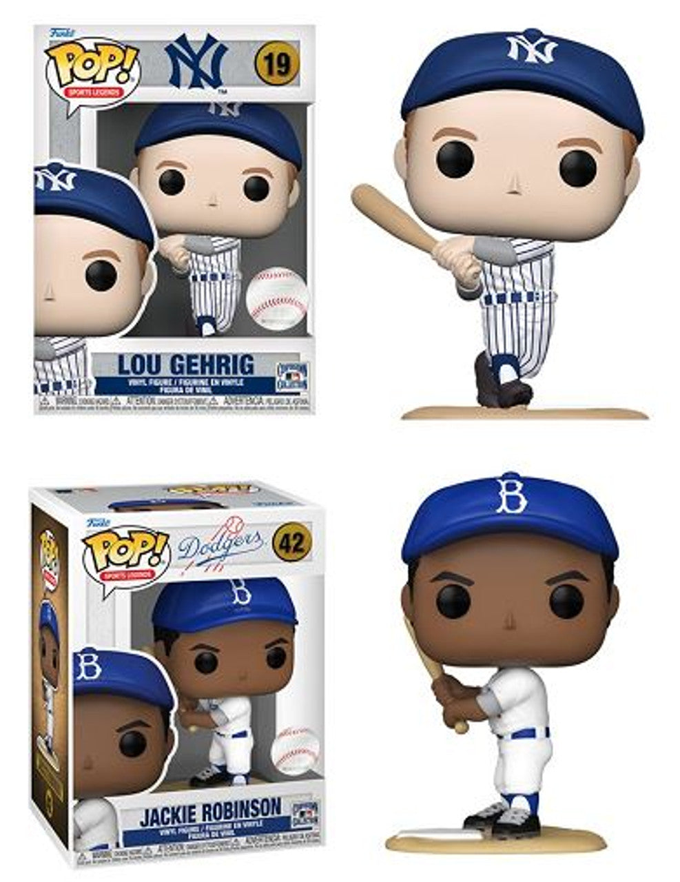 MLB Pop! Sports Legends Combo 2 Jackie Robinson / Lou Gehrig