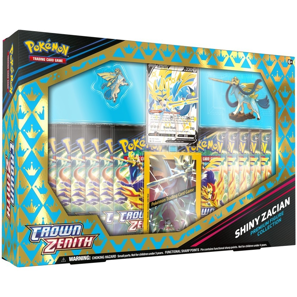 Pokemon Crown Zenith Shiny Zacian & Shiny Zamazenta Premium Figure Collection Lot