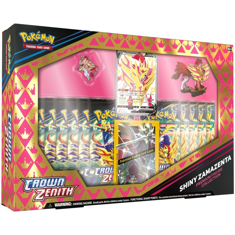 Pokemon Crown Zenith Shiny Zacian & Shiny Zamazenta Premium Figure Collection Lot