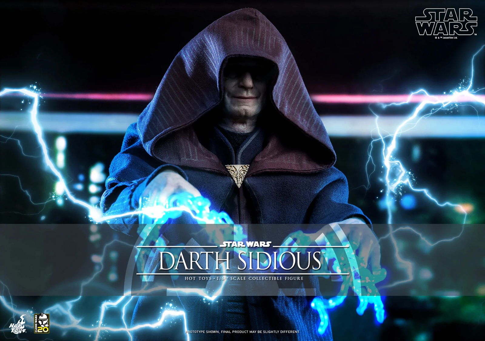 Star Wars The Clone Wars Emperor Palpatine Darth Sidious 1/6 Scale 12