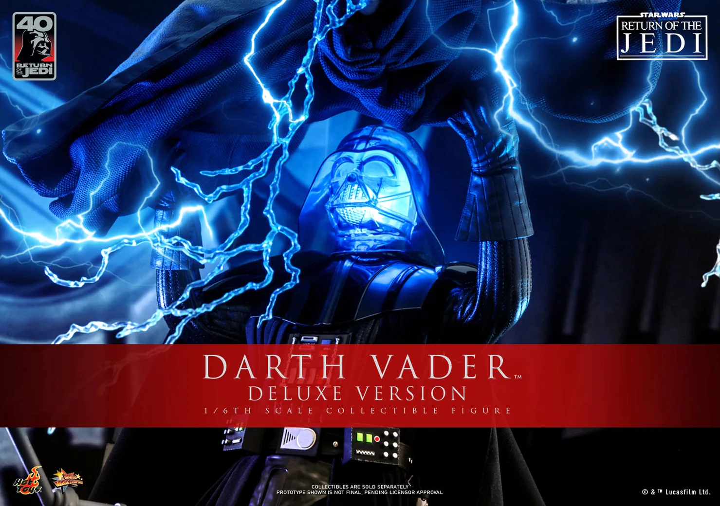 Star Wars Return of the Jedi 40th Anniversary Collection Darth Vader Deluxe 1/6 Scale Collectible Figure