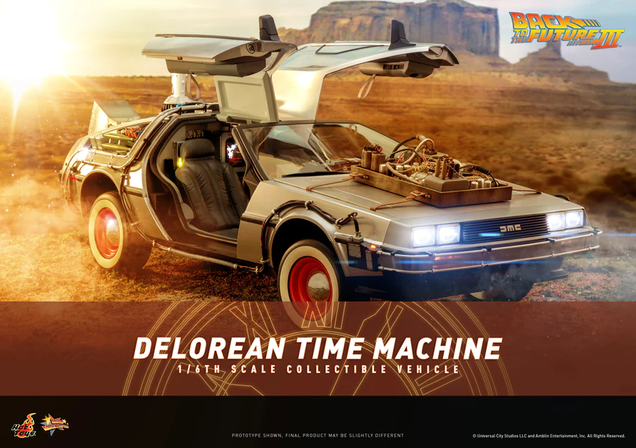 Back To The Future Part III The Delorean Time Machine 1/6 Scale Collectible Figure Vehicle
