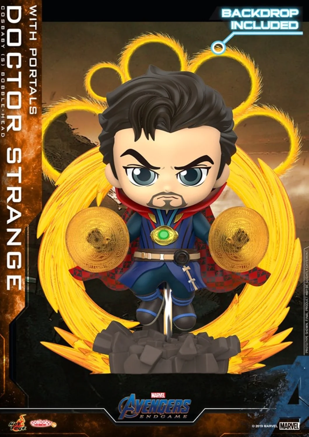 COSBABY S DOCTOR STRANGE WITH PORTALS BOBBLE HEAD