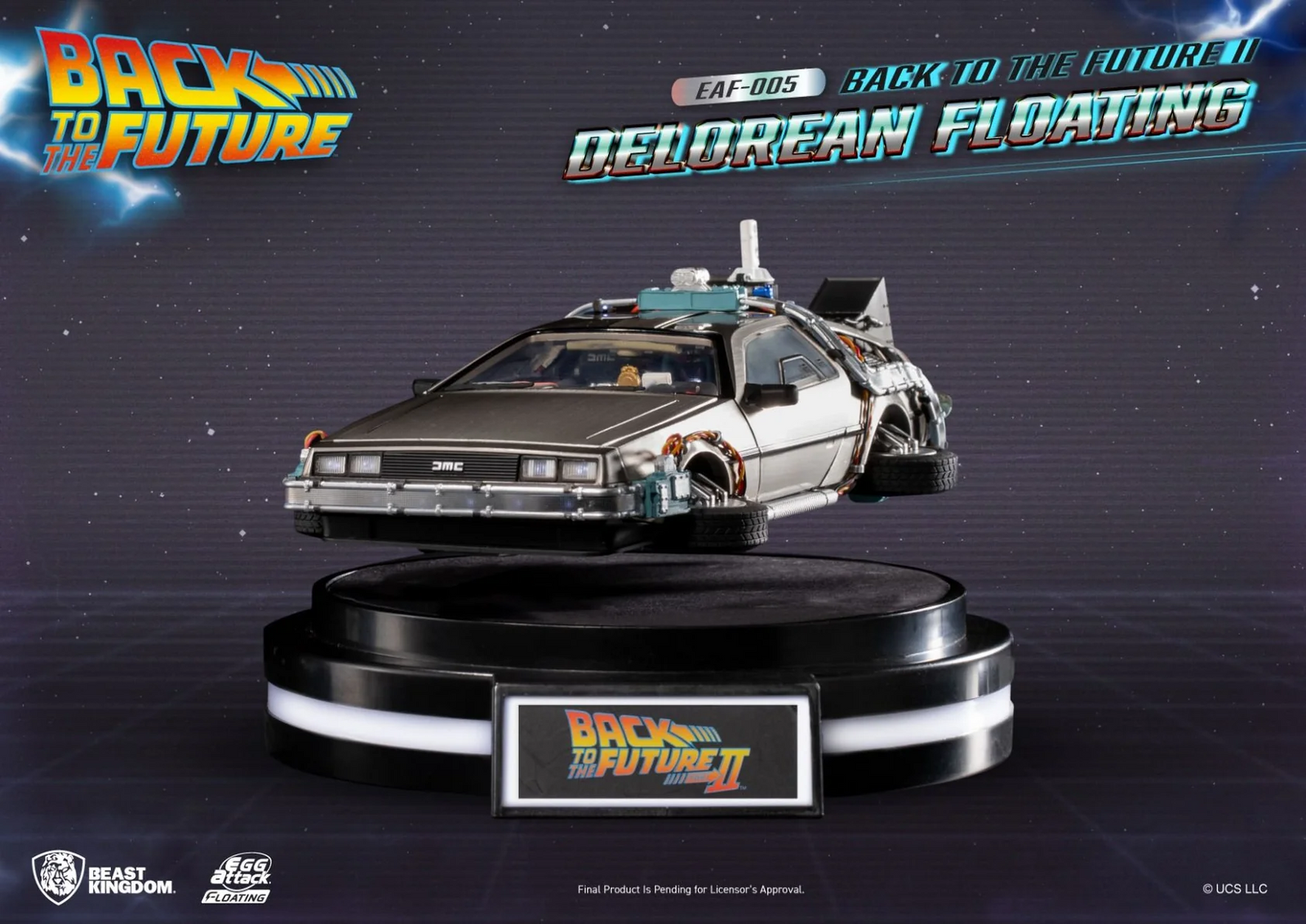 Back to the Future II Magnetic Floating DeLorean Time Macchine
