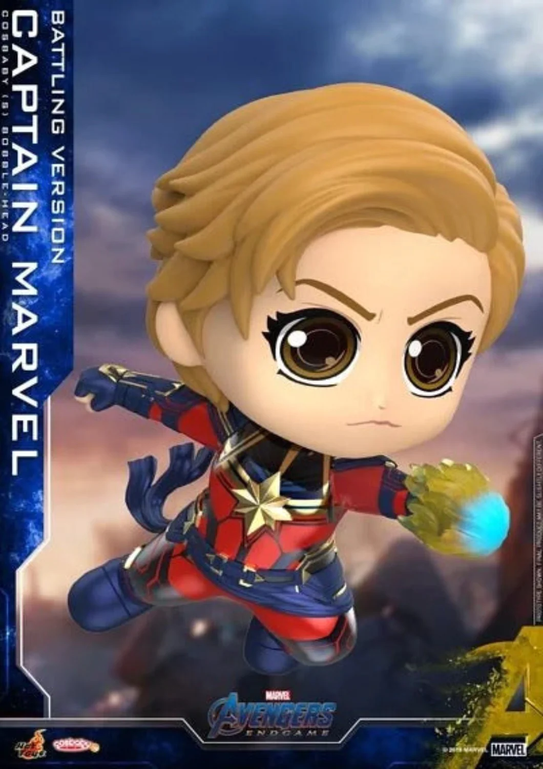 COSBABY AVENGERS ENDGAME CAPTAIN MARVEL BATTLING VERSION BOBBLE-HEAD