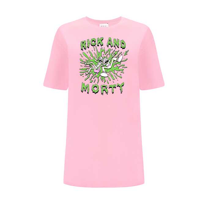 Rick and Morty Pink OVERSIZE T-Shirt