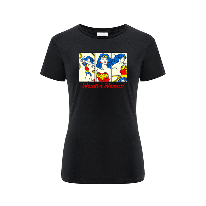 Wonder Woman DC Black T-shirt