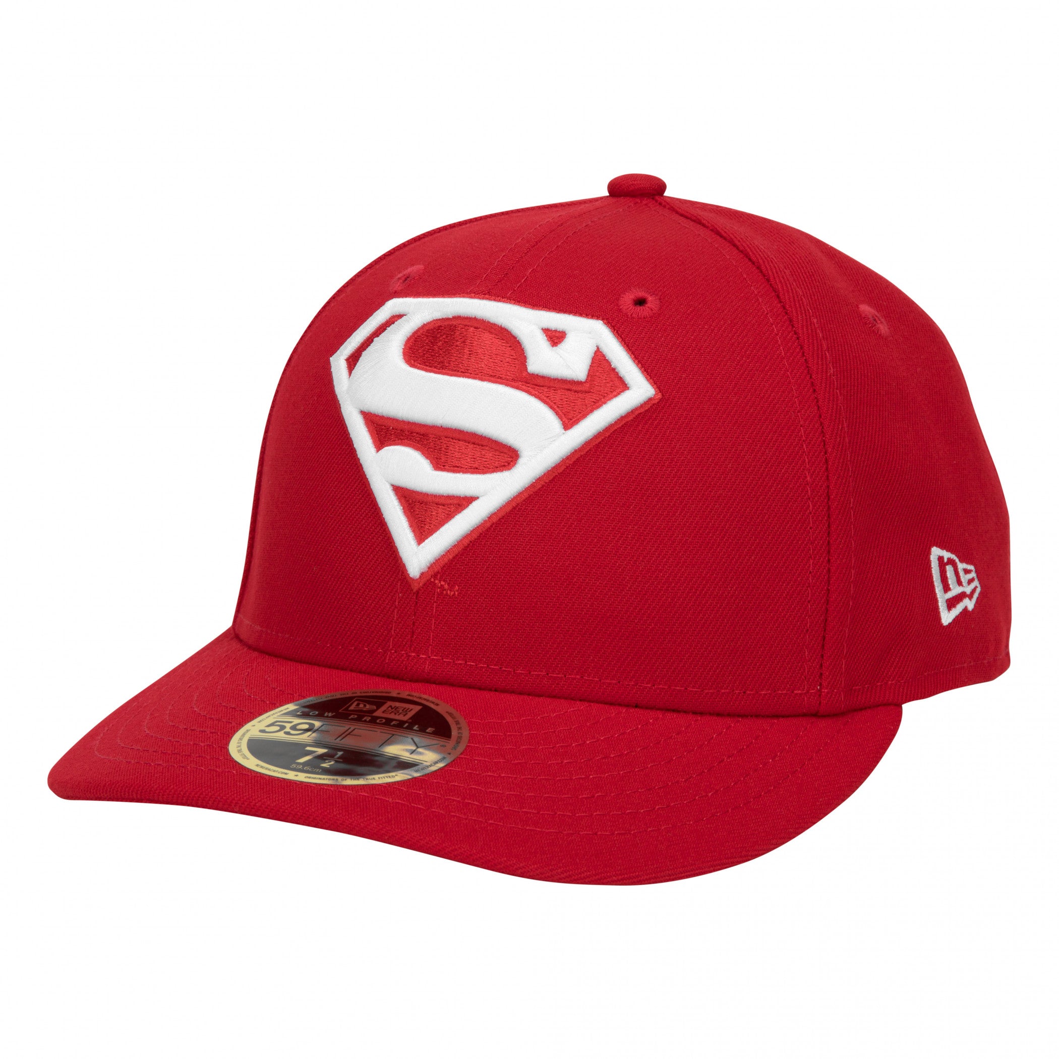 Superman Low Profile Red New Era 59Fifty Fitted Hat