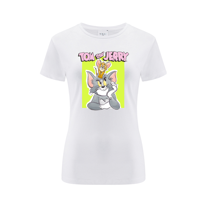 Tom & Jerry White T-Shirt