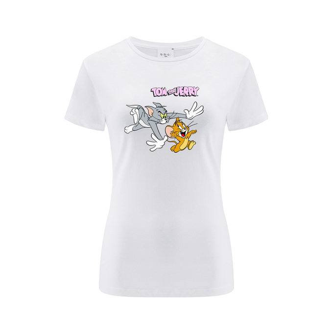 Tom & Jerry White T-Shirt