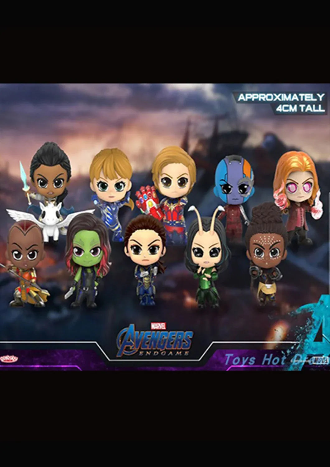 COSBABY FEMALE HEROES COSBABY XS BOBBLE-HEAD COLLECTIBLE SET