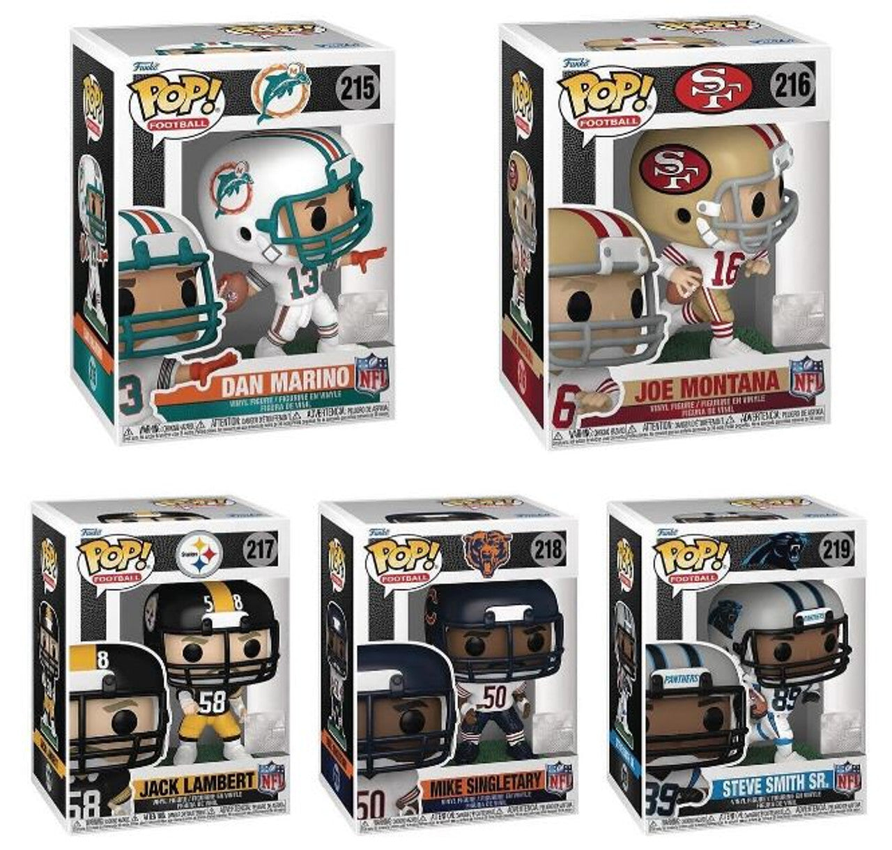 NFL Legends Pop! Series 4 Complete Set 5
