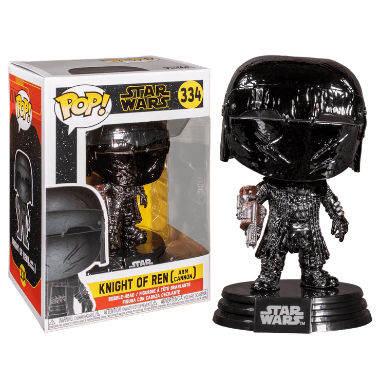 Pop! Movies Star Wars The Rise of Skywalker Knights of Ren Arm Cannon Hematite Chrome Exclusive