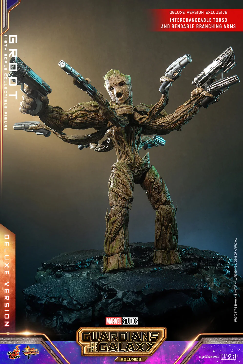 Marvel Guardians of the Galaxy Vol 3 Groot Deluxe Version 1/6 Scale Collectible Figure