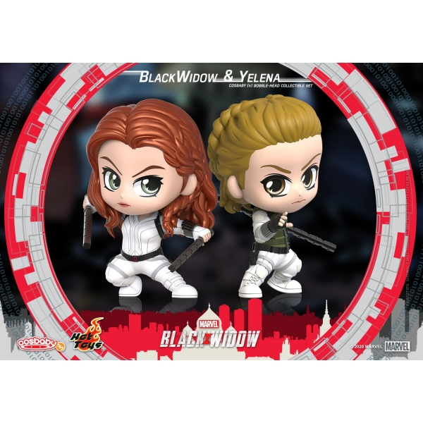 Black Widow & Yelena Cosbaby S Bobble-Head Collectible Set