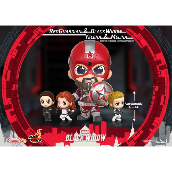 Red Guardian, Black Widow, Yelena, and Melina Cosbaby S Bobble-Head Collectible Set