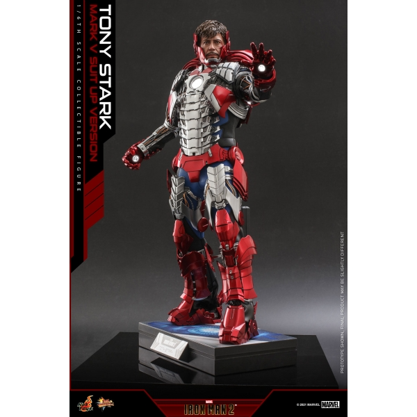 Iron Man 2 1/6th scale Tony Stark Mark V Suit up Version Collectible Figure