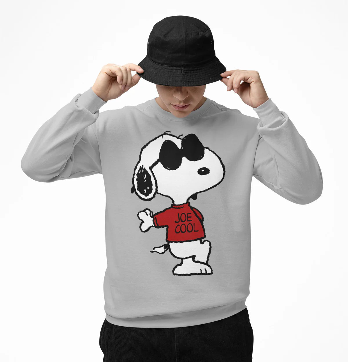 Peanuts Snoopy Joe Cool Old School Comic Geek Retro 80s 90s Official Sweatshirt