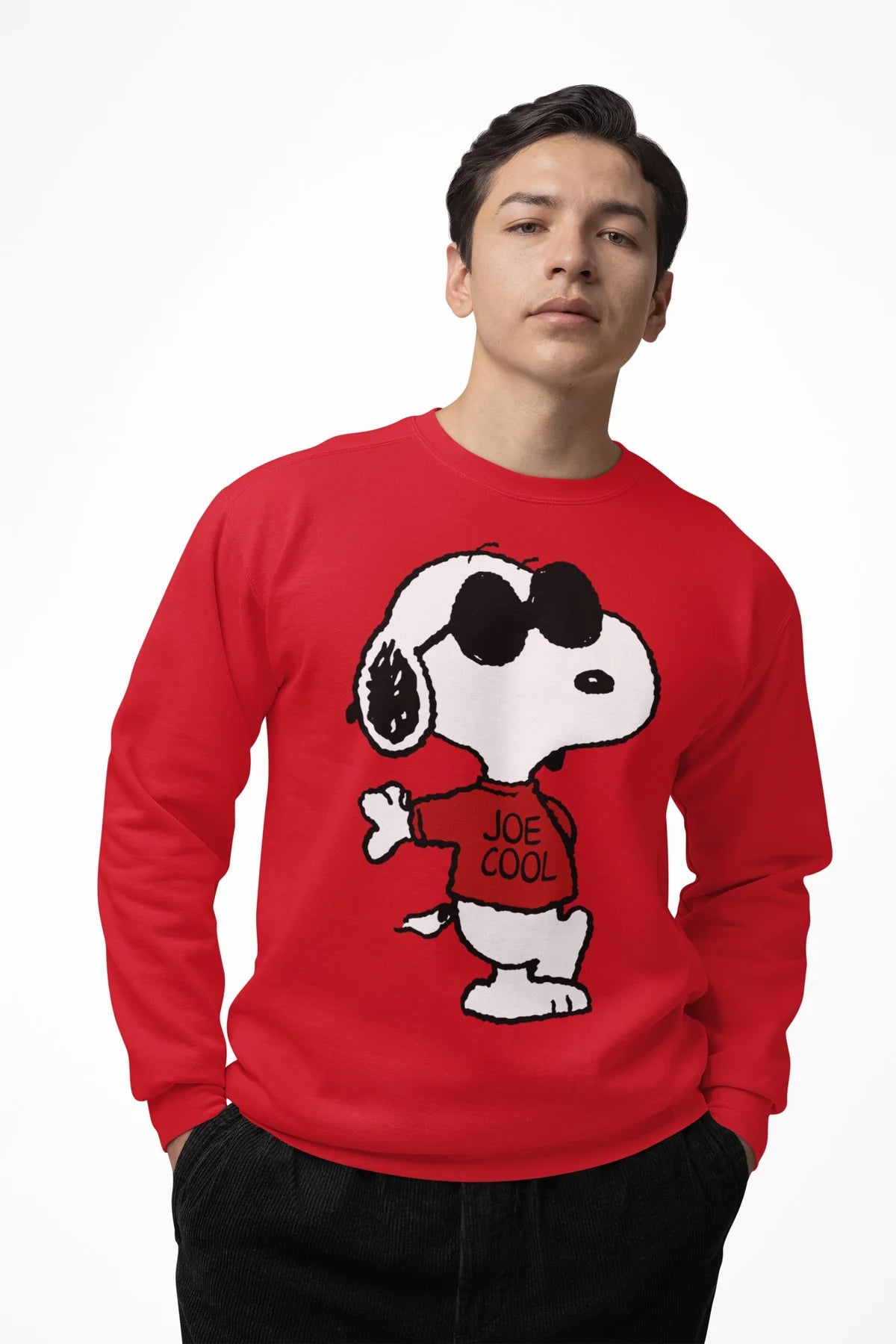 Peanuts Snoopy Joe Cool Old School Comic Geek Retro 80s 90s Official Sweatshirt