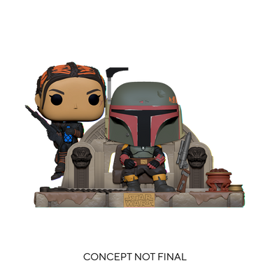 POP! Moment Star Wars The Mandalorian Boba Fett & Fennec On Throne