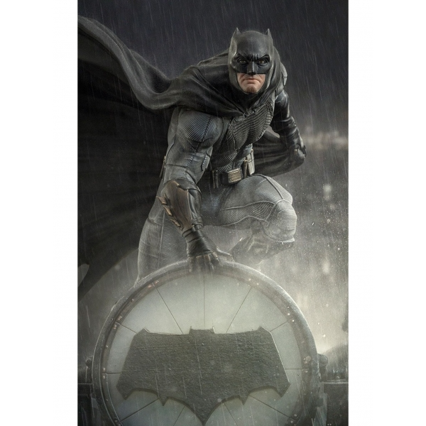 Deluxe Zack Snyder's Justice League Art Scale 1/10 Batman on Bat signal