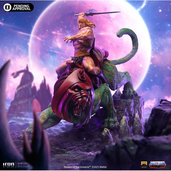 Masters of the Universe He-man and Battle Cat Deluxe 1/10 Art Scale