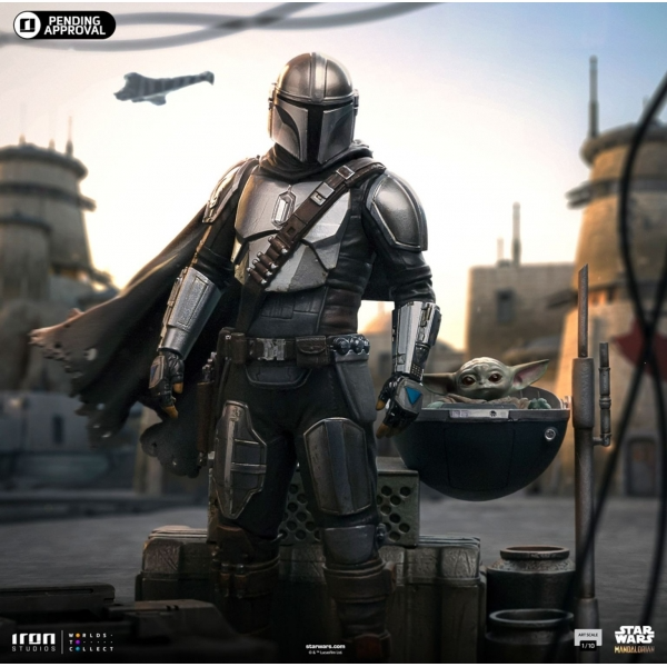 Star Wars The Mandalorian Statue Din Djarin and Din Grogu 1/10 Art Scale