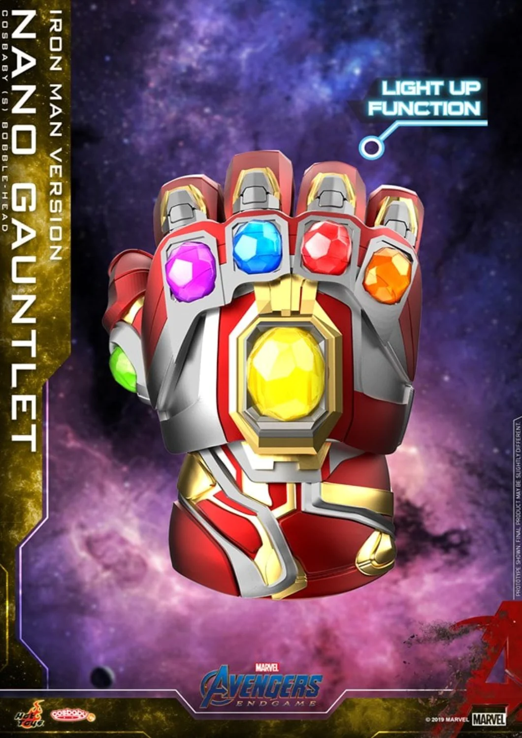 COSBABY NANO GAUNTLET IRON MAN VERSION BOBBLE HEAD