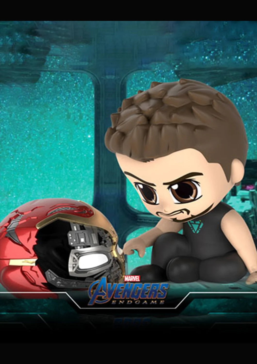 COSBABY TONY STARK WITH IRON MAN HELMET BOBBLE-HEAD
