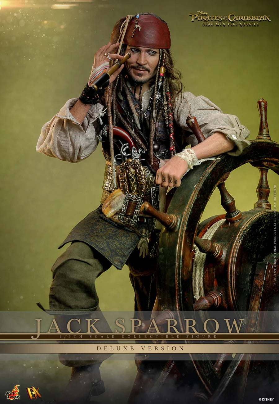 Pirates of the Caribbean Dead Men Tell No Tales Captain Jack Sparrow Deluxe Edition 1/6 Scale 12" Collectible Figure
