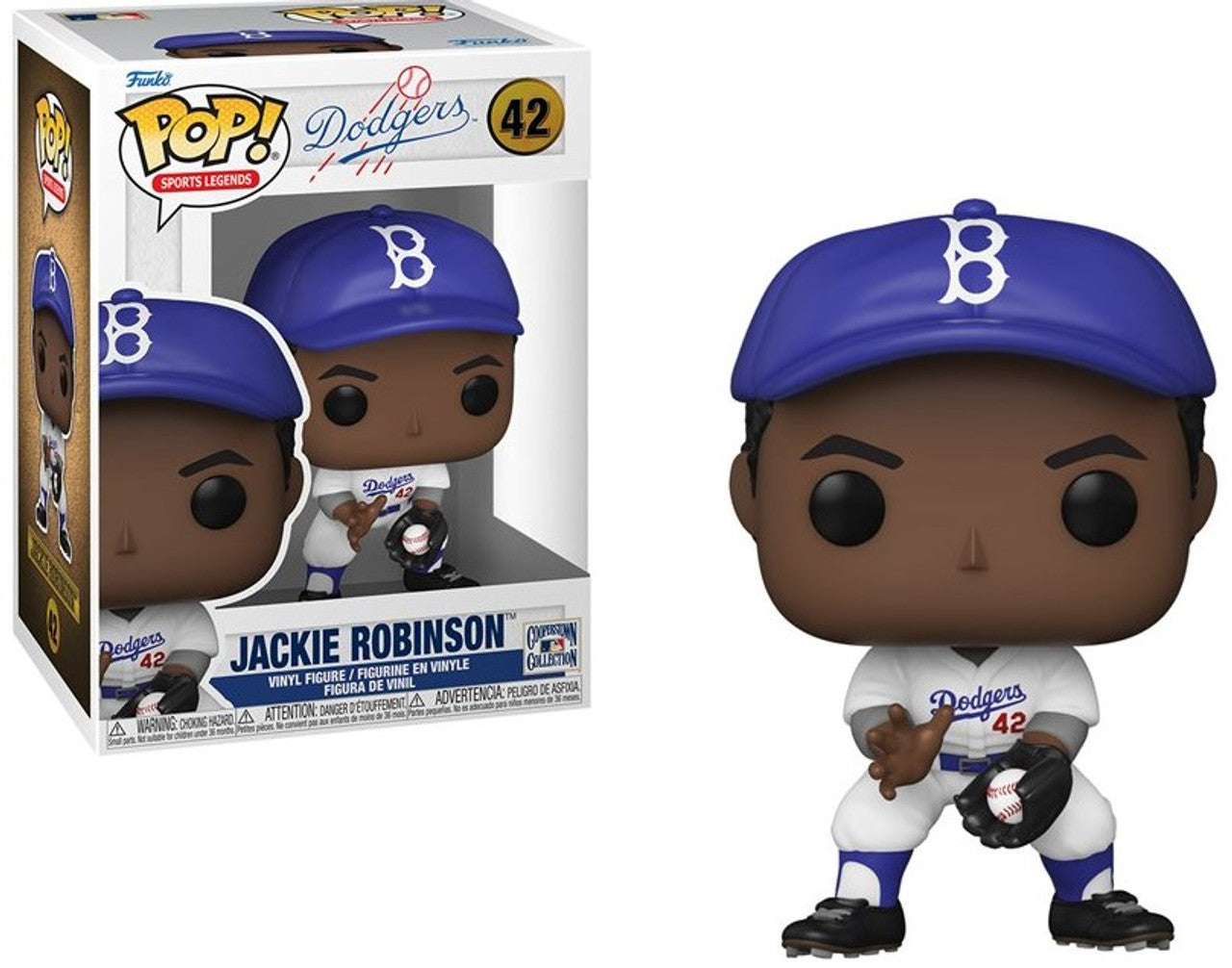 Pop! Sports Legends Jackie Robinson Fielding Brooklyn Dodgers