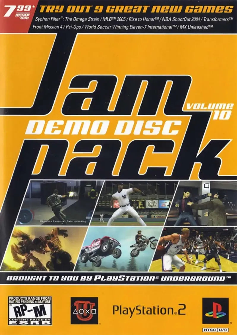 Jampack Vol 10 Playstation 2