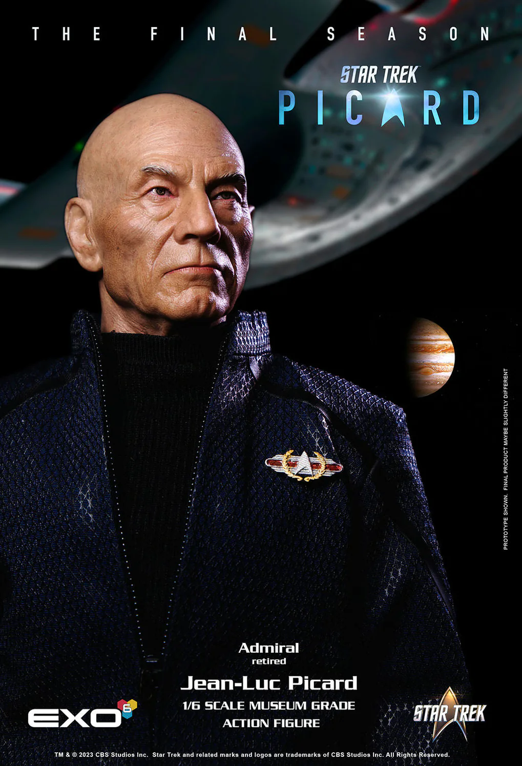 Star Trek Picard Admiral Jean-Luc Picard 1/6 Scale 12" Collectible Figure