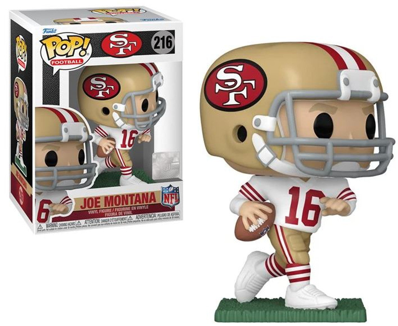 NFL Pop! Legends Joe Montana San Francisco 49ers White Jersey