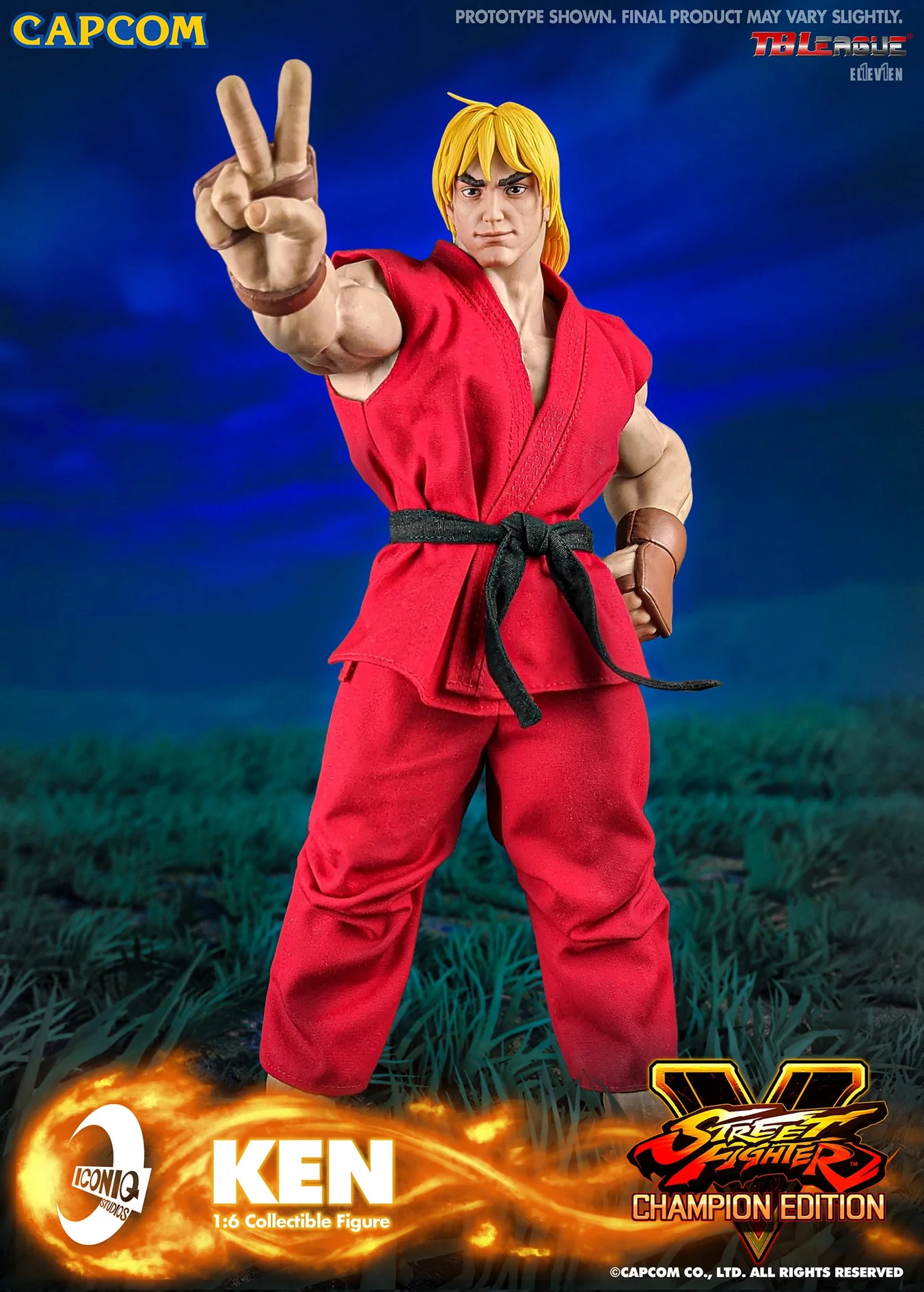 Street Fighter V Iconiq Gaming Series Ken Masters 1/6 Scale Collectible Figure