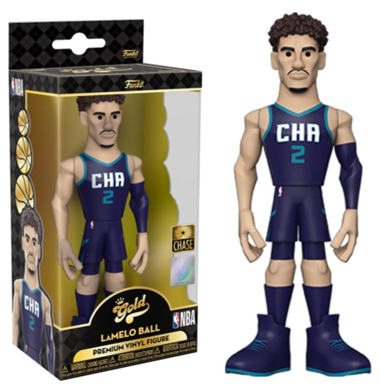 Gold 5" NBA CHASE LaMelo Ball Charlotte Hornets City Edition Uniform