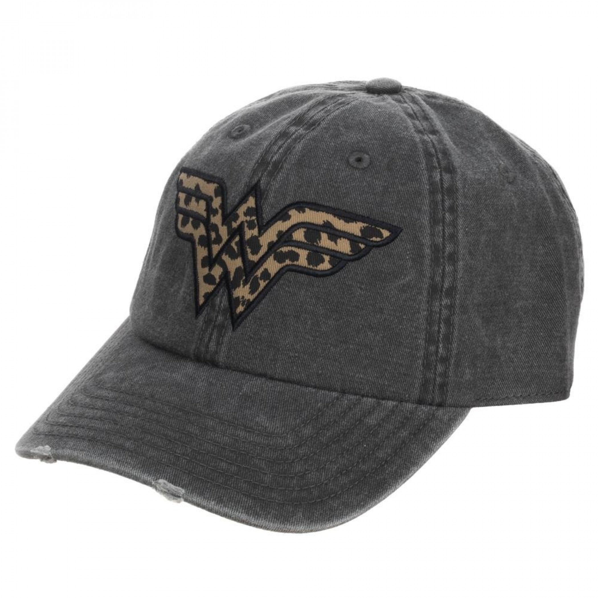 Wonder Woman Cheetah Print Pigment Dye Distressed Dad Hat