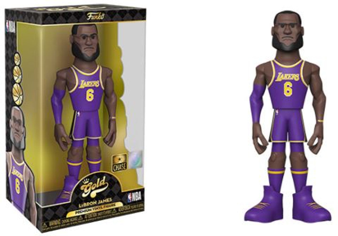 Gold 12" NBA CHASE LeBron James Los Angeles Lakers