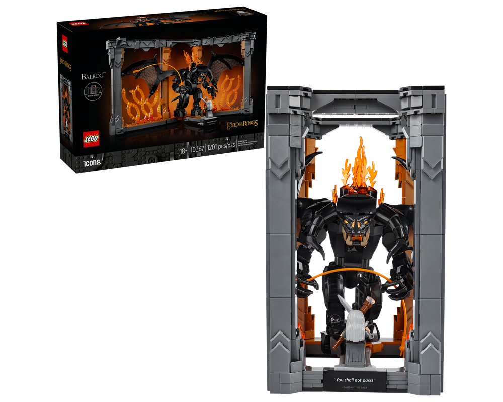 LEGO Icons The Lord of the Rings Balrog Book Nook