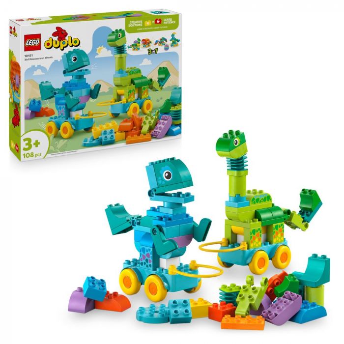 LEGO DUPLO 3in1 Dinosaurs on Wheels
