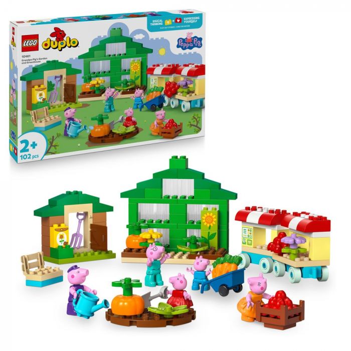 LEGO DUPLO Grandpa Pig's Garden and Greenhouse Peppa Pig