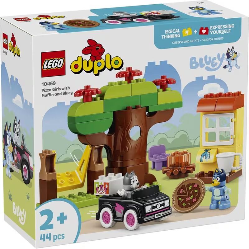 LEGO DUPLO Pizza Girls with Muffin and Bluey Bluey