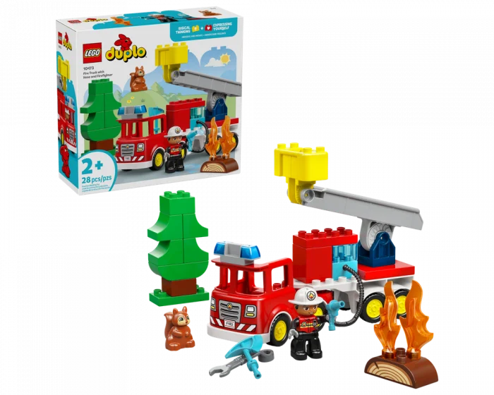 LEGO DUPLO Fire Truck with Hose and Firefighter